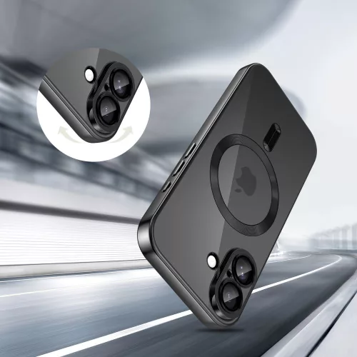Tech-protect magflex magsafe iphone 17 fényes fekete tok