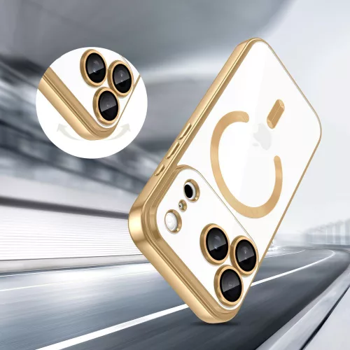 Tech-protect magflex magsafe iPhone 17 Pro fényes arany védőtok