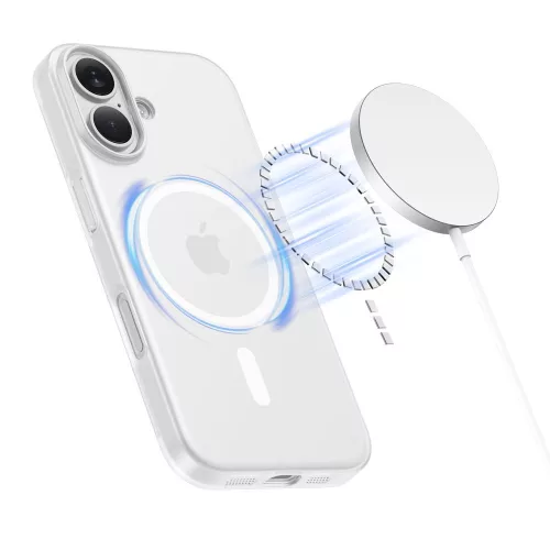 Tech-protect magslim magsafe iphone 17 matt/fehér tok
