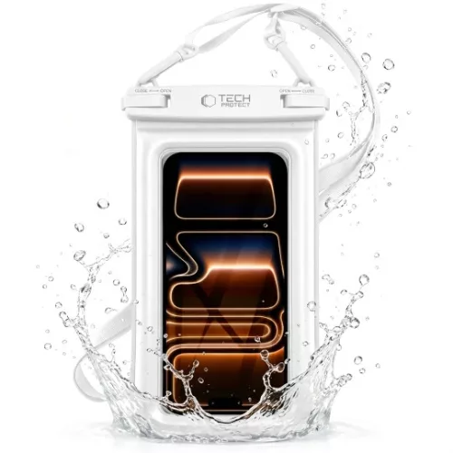 Tech-Protect UWC7 univerzális vízálló úszó tok (6,9") – fehér