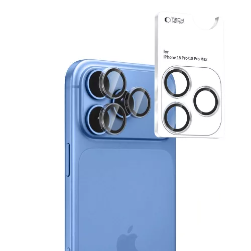 Tech-Protect CamRing Fit kameravédő, Apple iPhone 18 Pro Max - Clear