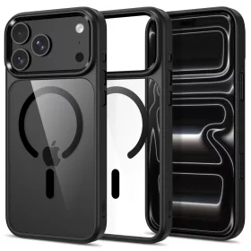   Tech-Protect MagMat MagSafe CC tok, Apple iPhone 17 Pro / 18 Pro - Black Clear