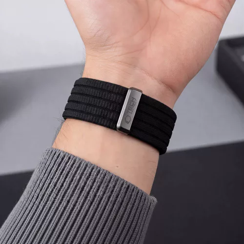 Tech-Protect Nylon Sport Apple Watch szíj 44/45/46/49 mm - fekete