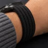 Tech-Protect Nylon Sport Apple Watch szíj 44/45/46/49 mm - fekete