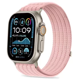   Tech-Protect Nylon Sport Apple Watch szíj 44/45/46/49 mm - Light Pink