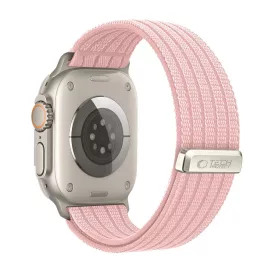   Tech-Protect Nylon Sport Apple Watch szíj 44/45/46/49 mm - Light Pink
