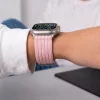 Tech-Protect Nylon Sport Apple Watch szíj 44/45/46/49 mm - Light Pink