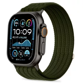   Tech-Protect Nylon Sport Apple Watch szíj 44/45/46/49 mm - Military Green