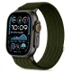 Tech-Protect Nylon Sport Apple Watch szíj 44/45/46/49 mm - Military Green