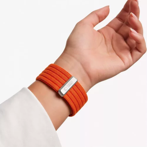 Tech-Protect Nylon Sport Apple Watch szíj 44/45/46/49 mm - narancssárga