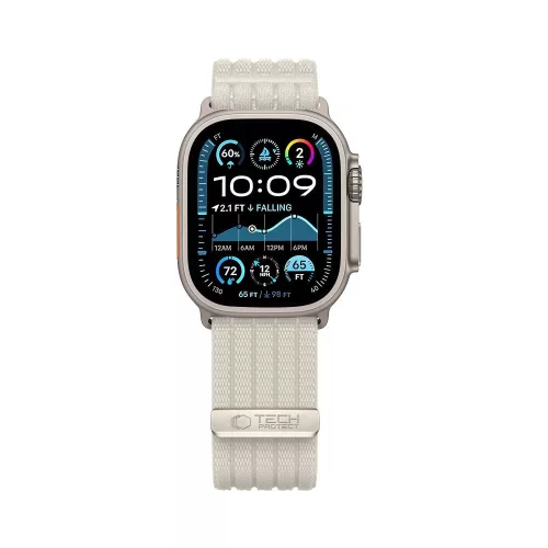 Tech-Protect Nylon Sport Apple Watch szíj 44/45/46/49 mm - Starlight