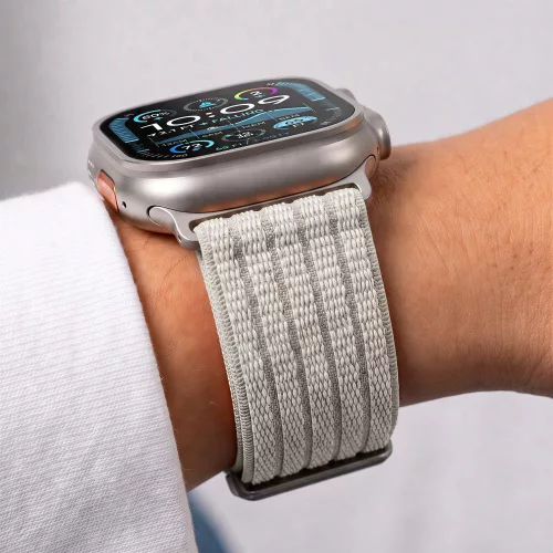 Tech-Protect Nylon Sport Apple Watch szíj 44/45/46/49 mm - Starlight