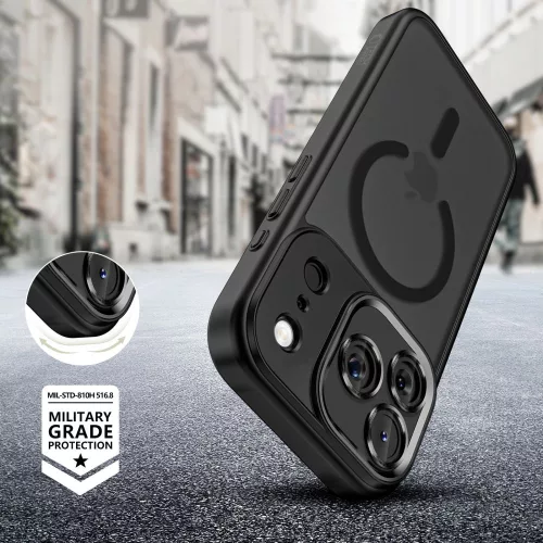Tech-protect magcam magsafe iPhone 17 Pro matte black telefontok