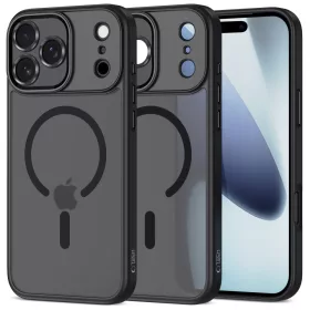   Tech-protect magcam magsafe iPhone 17 Pro Max matt fekete telefontok