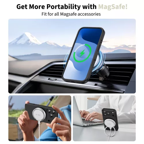 Tech-protect silicone magsafe iPhone 17 Pro fekete