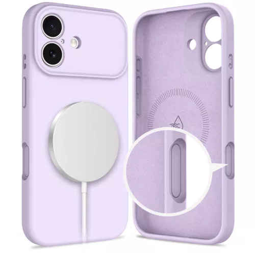 Tech-protect silicone magsafe iphone 17 mauve