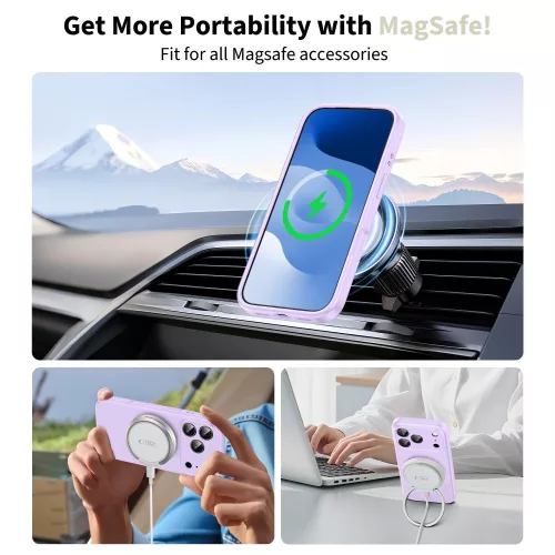 Tech-protect silicone magsafe iPhone 17 Pro mauve