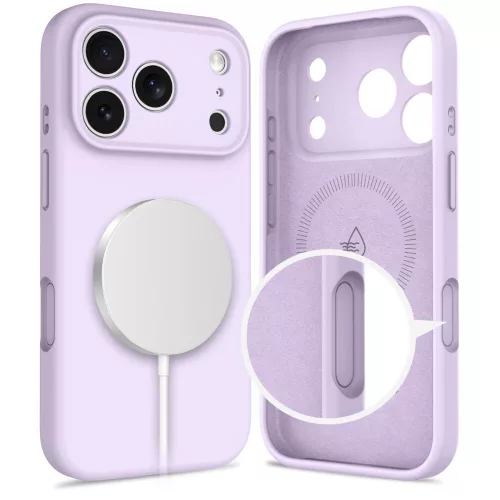 Tech-protect silicone magsafe iPhone 17 Pro mauve