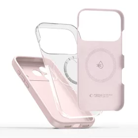   Tech-protect silicone magsafe iPhone 17 Pro Max tok - pink pearl