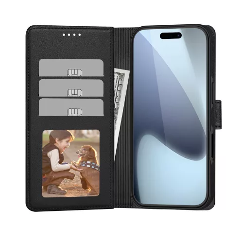 Tech-protect wallet magsafe iphone 17 mátt fekete tok - 