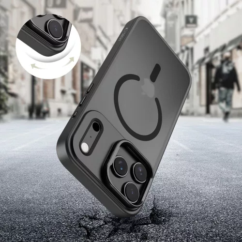 Tech-protect magstand magsafe iPhone 17 Pro mátt fekete tok