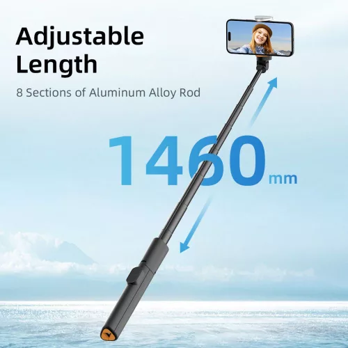 Tech-protect l09s bluetooth selfie stick tripod fekete