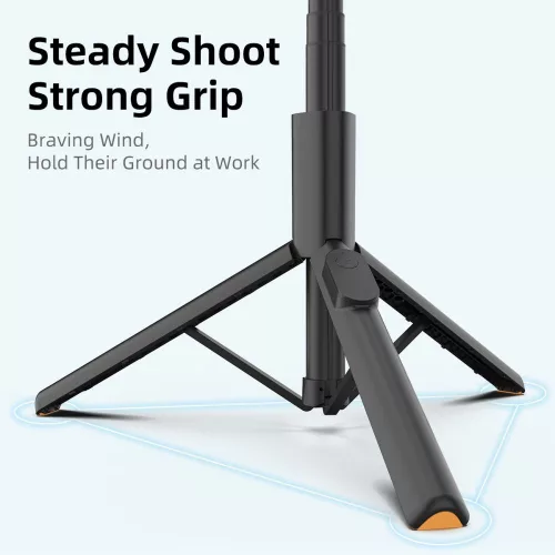 Tech-protect l09s bluetooth selfie stick tripod fekete