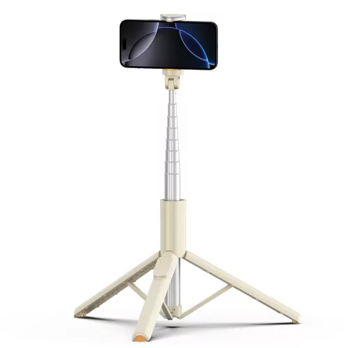 Tech-protect l09s bluetooth selfie stick tripod beige