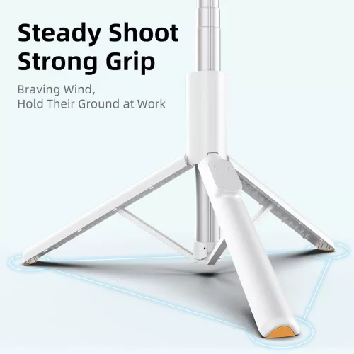 Tech-protect l09s bluetooth selfie stick tripod fehér