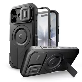 Tech-protect kevlar magsafe iphone 17 fekete védőtok