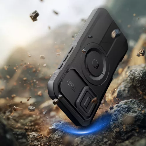 Tech-protect kevlar magsafe iphone 17 fekete védőtok