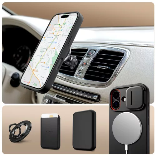 Tech-protect kevlar aura magsafe iphone 17 black -