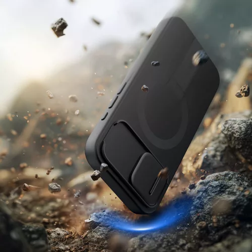 Tech-protect kevlar aura magsafe iphone 16/17 fekete védőtok