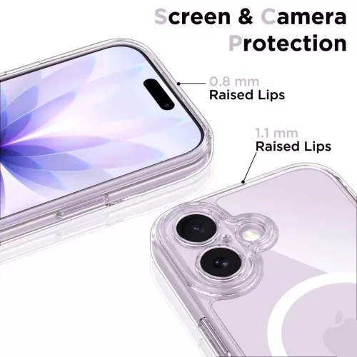Tech-protect magpeak magsafe cc iphone 17 clear védőtok