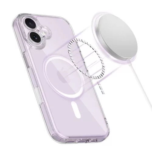 Tech-protect magpeak magsafe cc iphone 17 clear védőtok