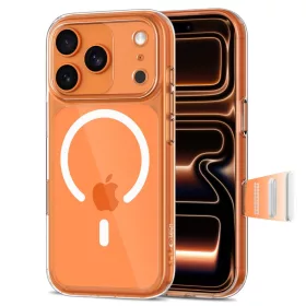   Tech-protect magpeak magsafe cc iPhone 17 Pro Max átlátszó védőtok -