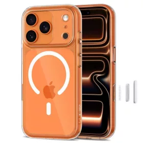   Tech-protect magpeak magsafe cc iPhone 17 Pro Max átlátszó védőtok -