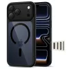 Tech-protect magpeak magsafe cc iPhone 17 Pro Max fekete/átlátszó
