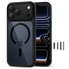 Tech-protect magpeak magsafe cc iPhone 17 Pro Max fekete/átlátszó