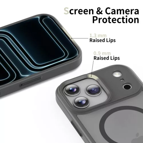 Tech-protect magmat magsafe iPhone 17 Pro matte crayon grey