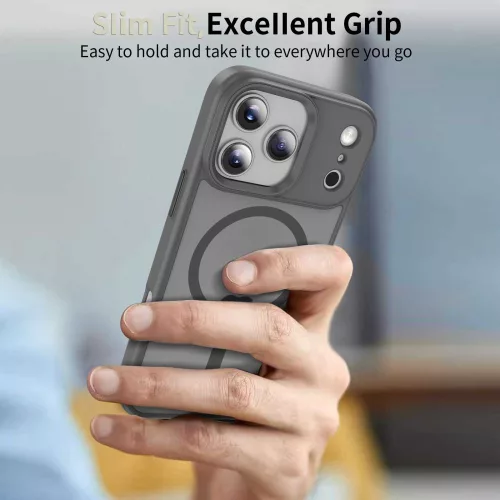 Tech-protect magmat magsafe iPhone 17 Pro Max mátkó szürke védőtok