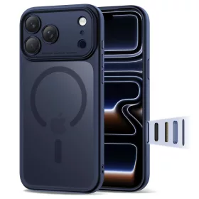   Tech-protect magpeak magsafe cc iPhone 17 Pro mátt mély kék tok