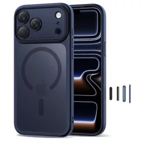   Tech-protect magpeak magsafe cc iPhone 17 Pro mátt mély kék tok
