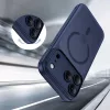 Tech-protect magpeak magsafe cc iPhone 17 Pro mátt mély kék tok