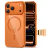 Tech-protect magpeak magsafe cc iPhone 17 Pro védőtok cosmic orange/clear
