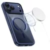 Tech-protect magpeak magsafe cc iPhone 17 Pro mélykék/átlátszó tok