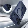Tech-protect magpeak magsafe cc iPhone 17 Pro mélykék/átlátszó tok