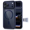Tech-protect magpeak magsafe cc iPhone 17 Pro Max mélykék/átlátszó