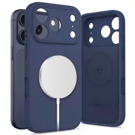 Tech-protect silicone magsafe iPhone 17 Pro mélykék