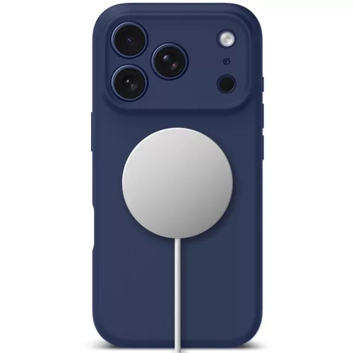 Tech-protect silicone magsafe iPhone 17 Pro Max deep blue